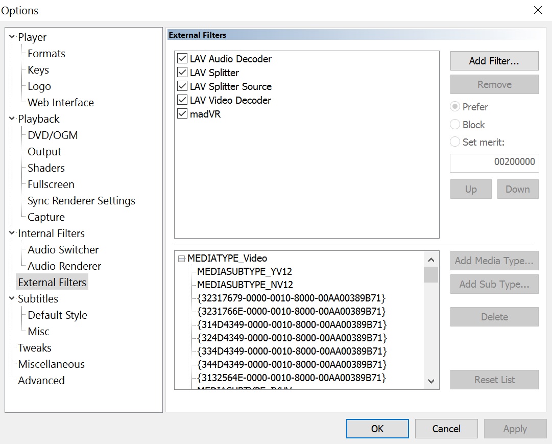 Lav decoder. VIRTUALDUB Интерфейс. Micom config для MEDIANAV С прошивкой 4.1.0. Цепочка сплиттер Декодер фильтр рендерер. MADVR Basic settings.